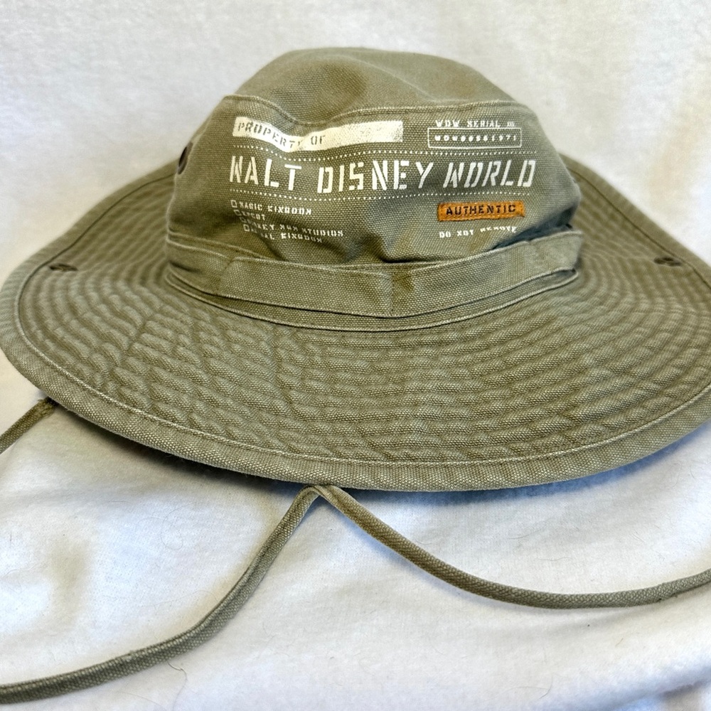 Walt Disney World Bucket Hat Property Of Khaki Tan Safari Canvas